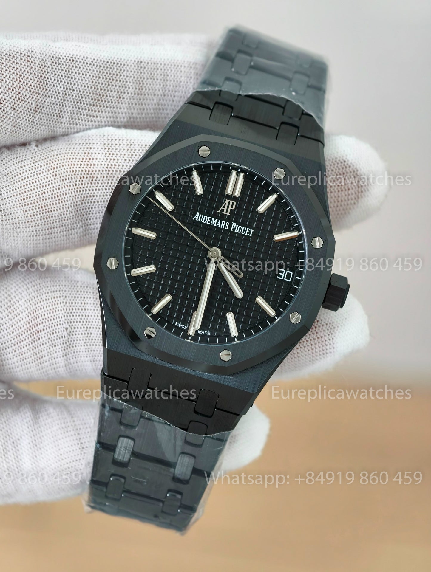 ZF - Audemars Piguet Royal Oak 15500ST Full Ceramic Black Cal. 4302 Free-Sprung Movement