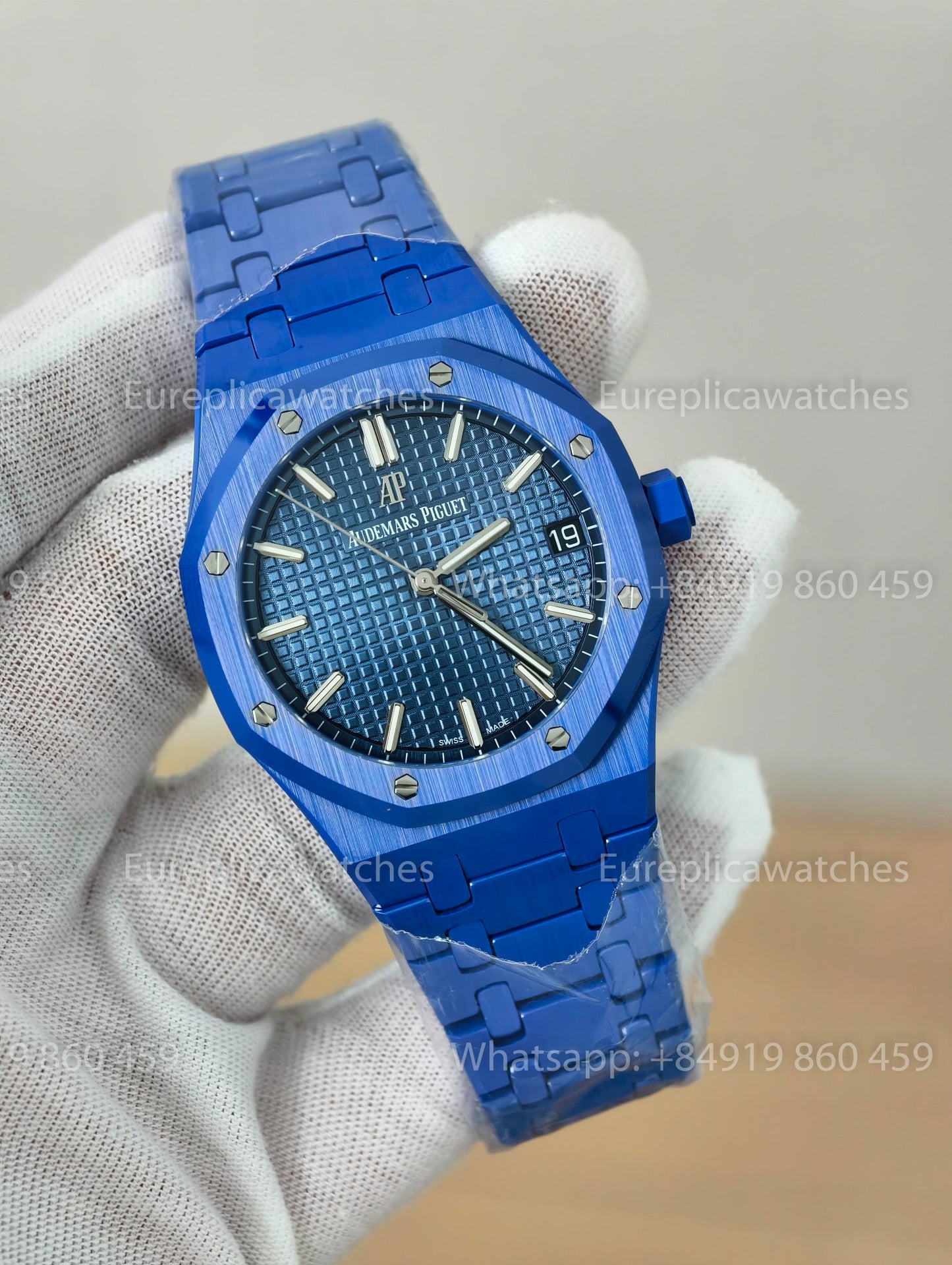 ZF - Audemars Piguet Royal Oak 15500ST Full Ceramic Blue Cal. 4302 Free-Sprung Movement