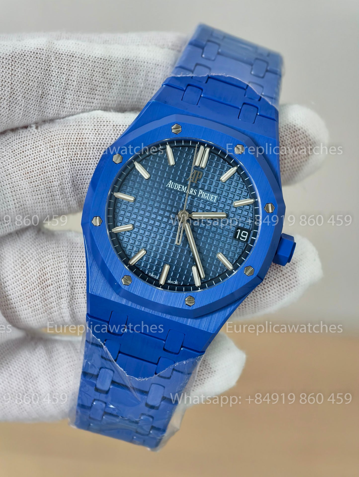ZF - Audemars Piguet Royal Oak 15500ST Full Ceramic Blue Cal. 4302 Free-Sprung Movement