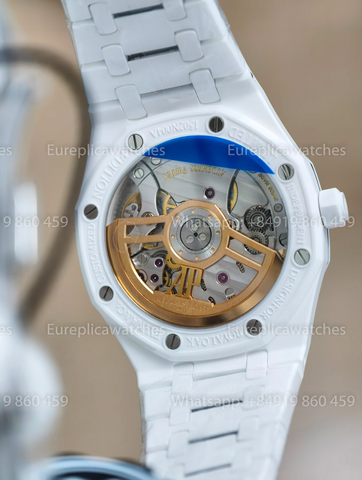 ZF - Audemars Piguet Royal Oak 15500ST Full Ceramic White Cal. 4302 Free-Sprung Movement