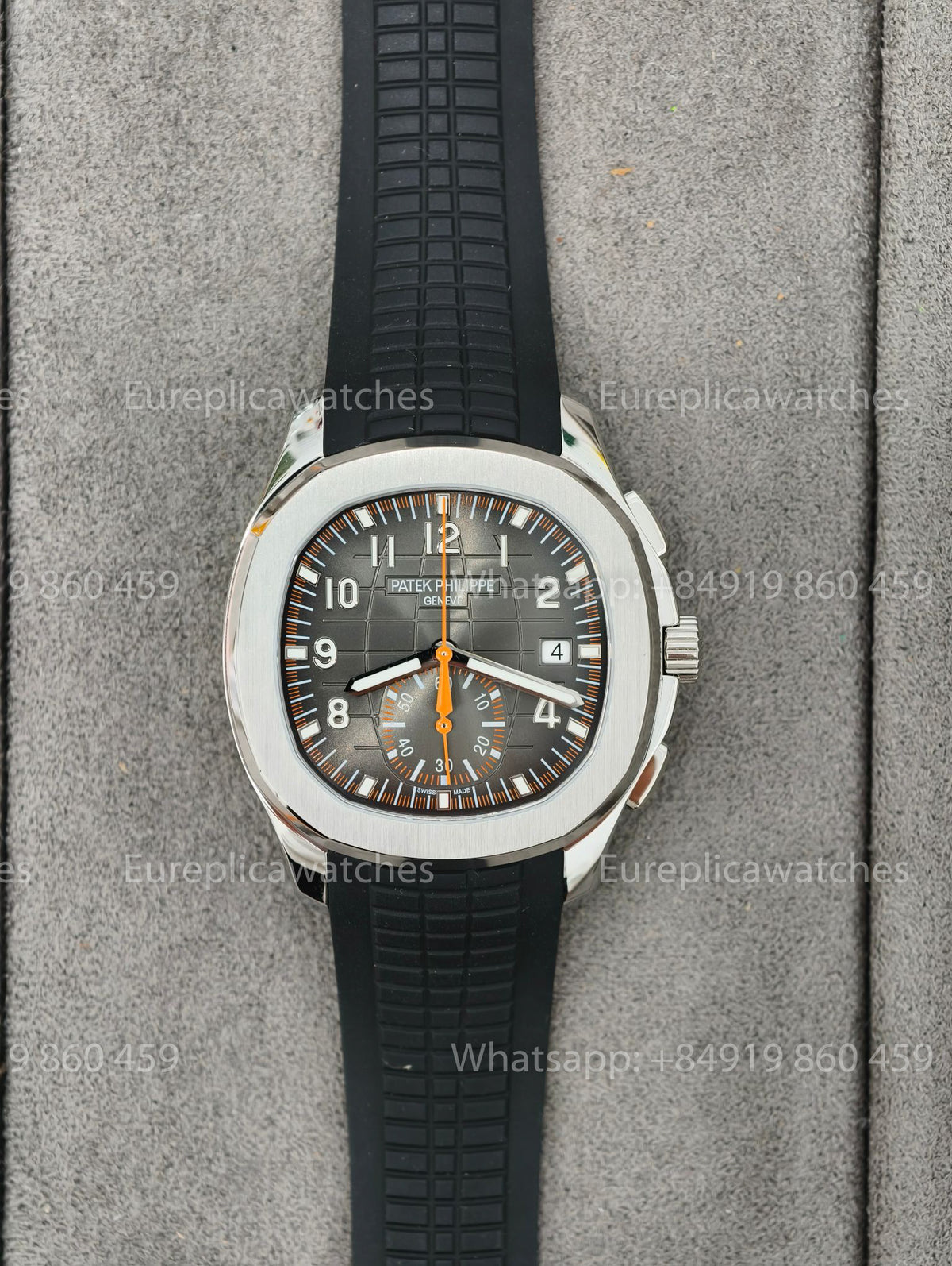 DDF Factory Patek Philippe Aquanaut Chronograph 5968 Black Strap