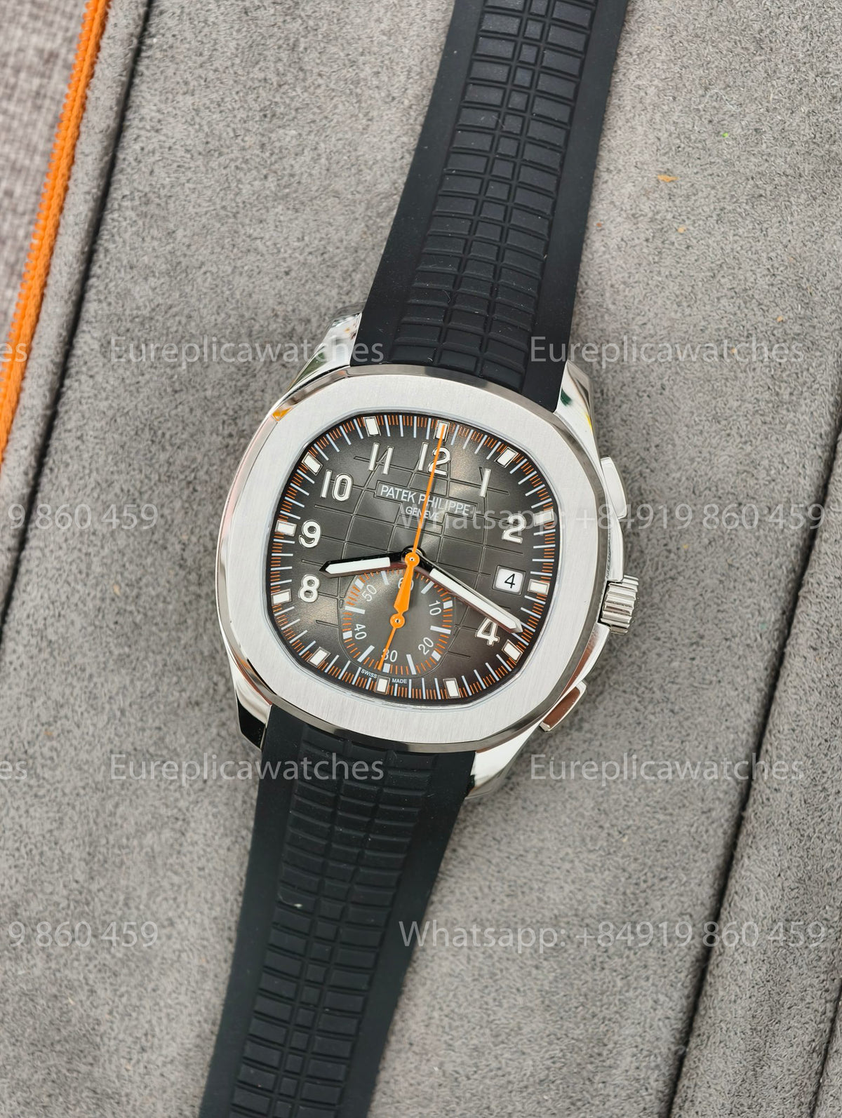 DDF Factory Patek Philippe Aquanaut Chronograph 5968 Black Strap