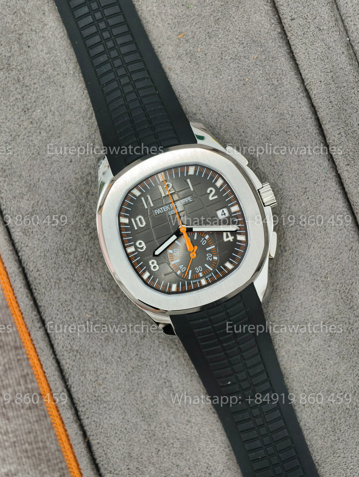 DDF Factory Patek Philippe Aquanaut Chronograph 5968 Black Strap