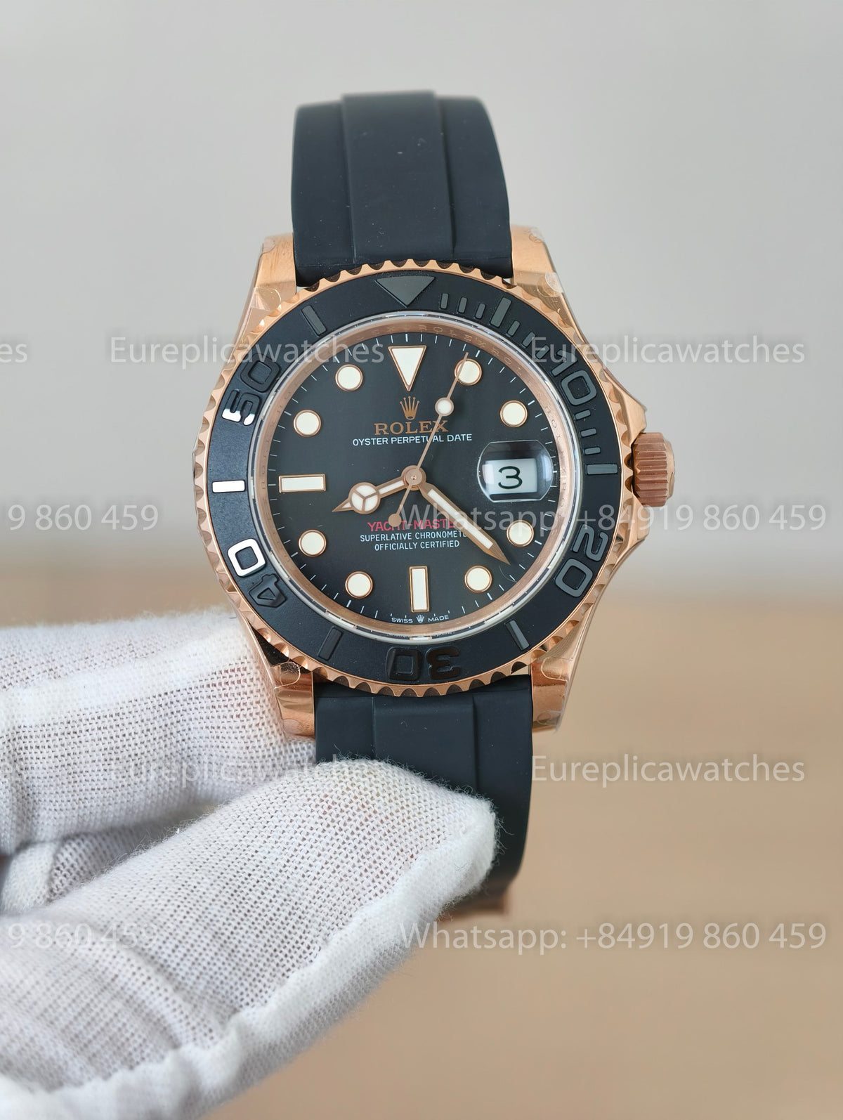 QF Factory Rolex Yacht-Master 40 Everose Gold Weighted Edition – JH3235 Free-Sprung