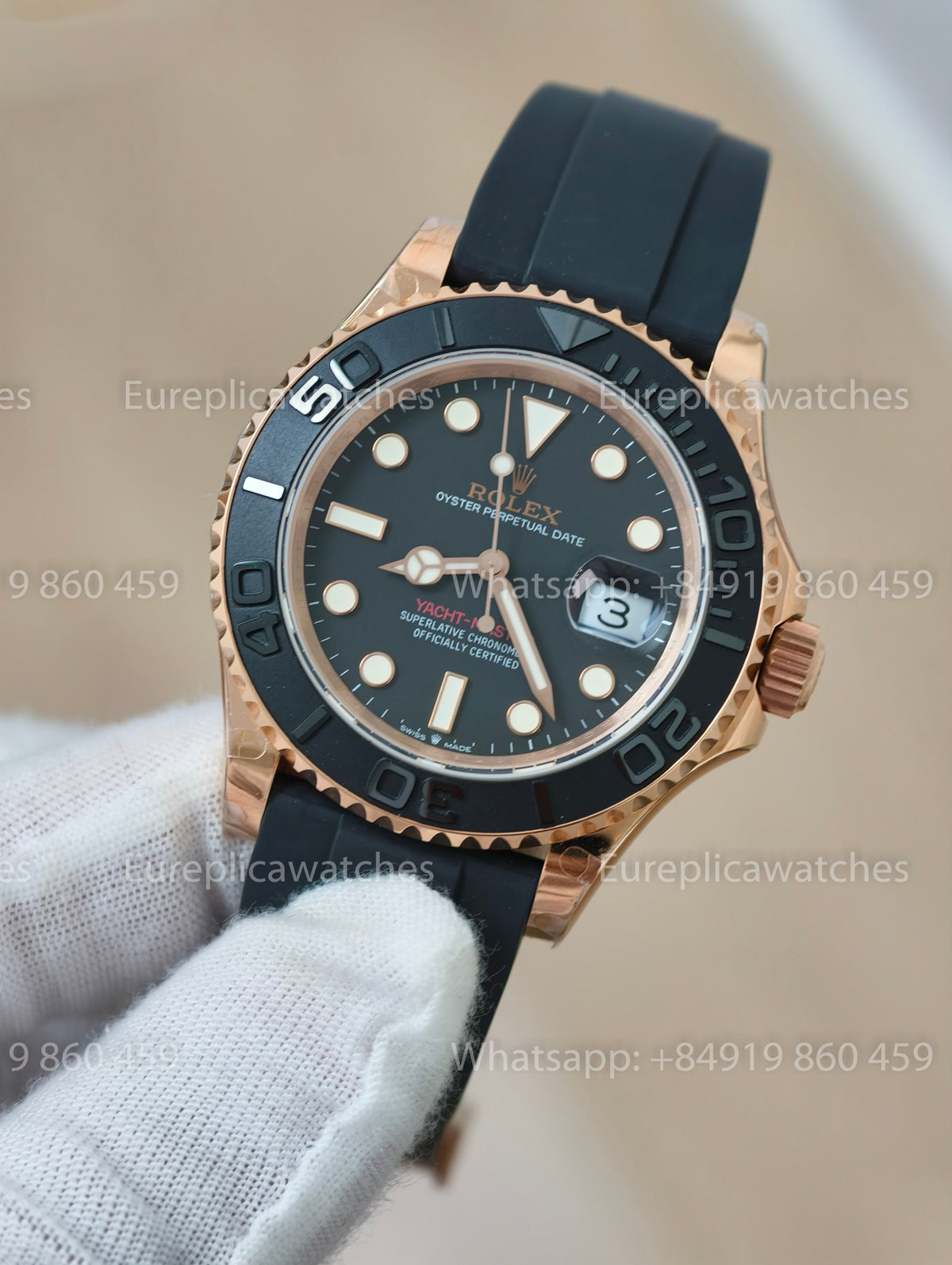 QF Factory Rolex Yacht-Master 40 Everose Gold Weighted Edition – JH3235 Free-Sprung
