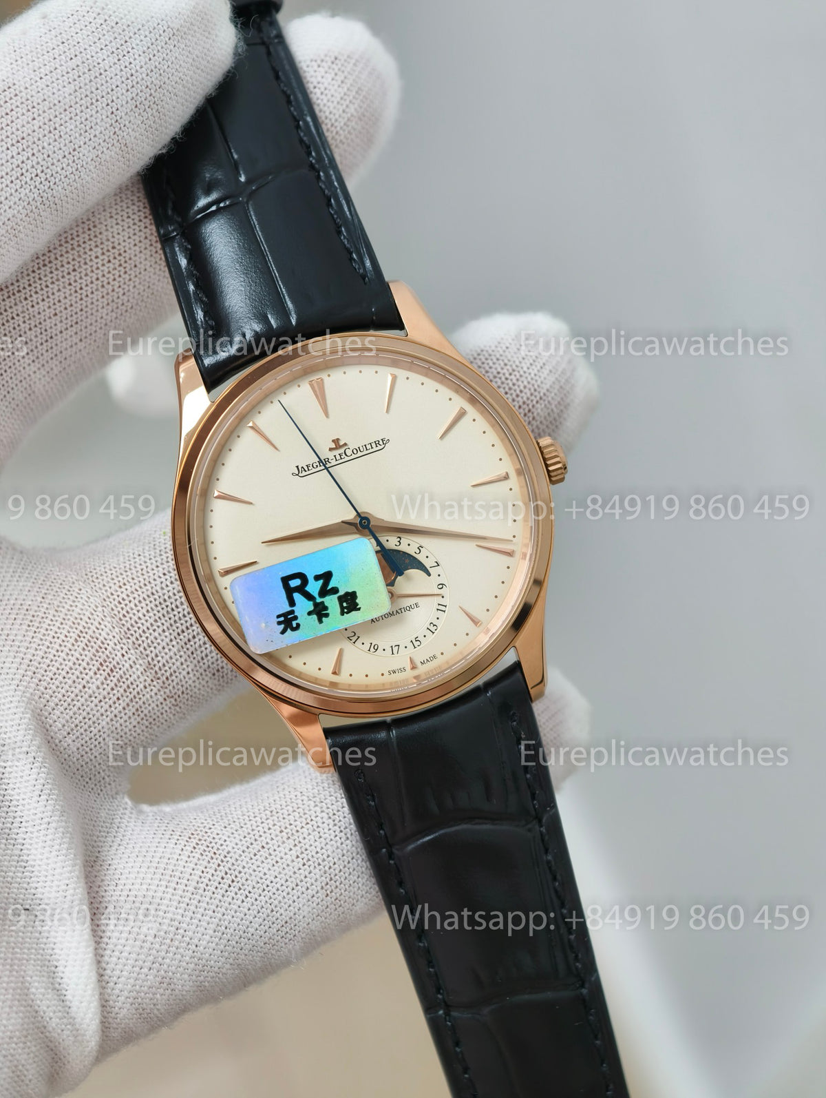 RZ Factory Jaeger LeCoultre Master Ultra Thin Moon 39 Q1362501 True 3D Moonphase Cal. 925 Free-Sprung