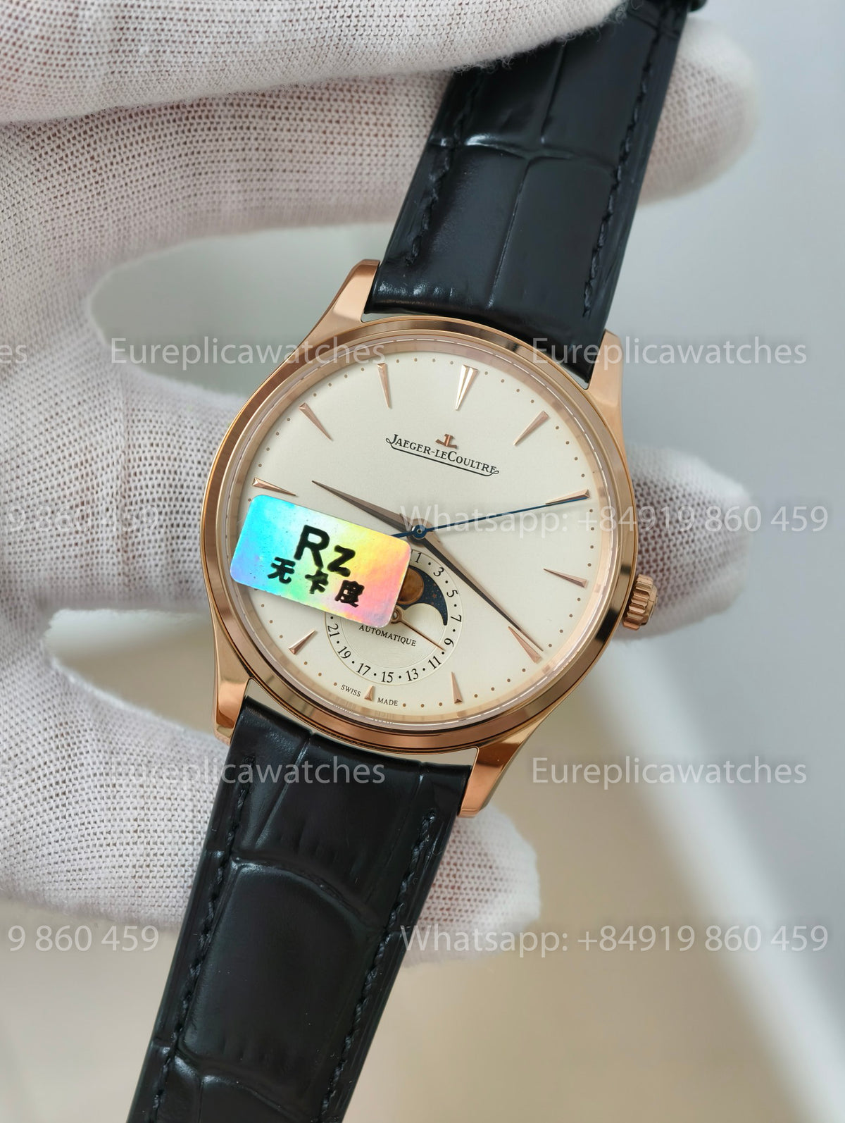 RZ Factory Jaeger LeCoultre Master Ultra Thin Moon 39 Q1362501 True 3D Moonphase Cal. 925 Free-Sprung