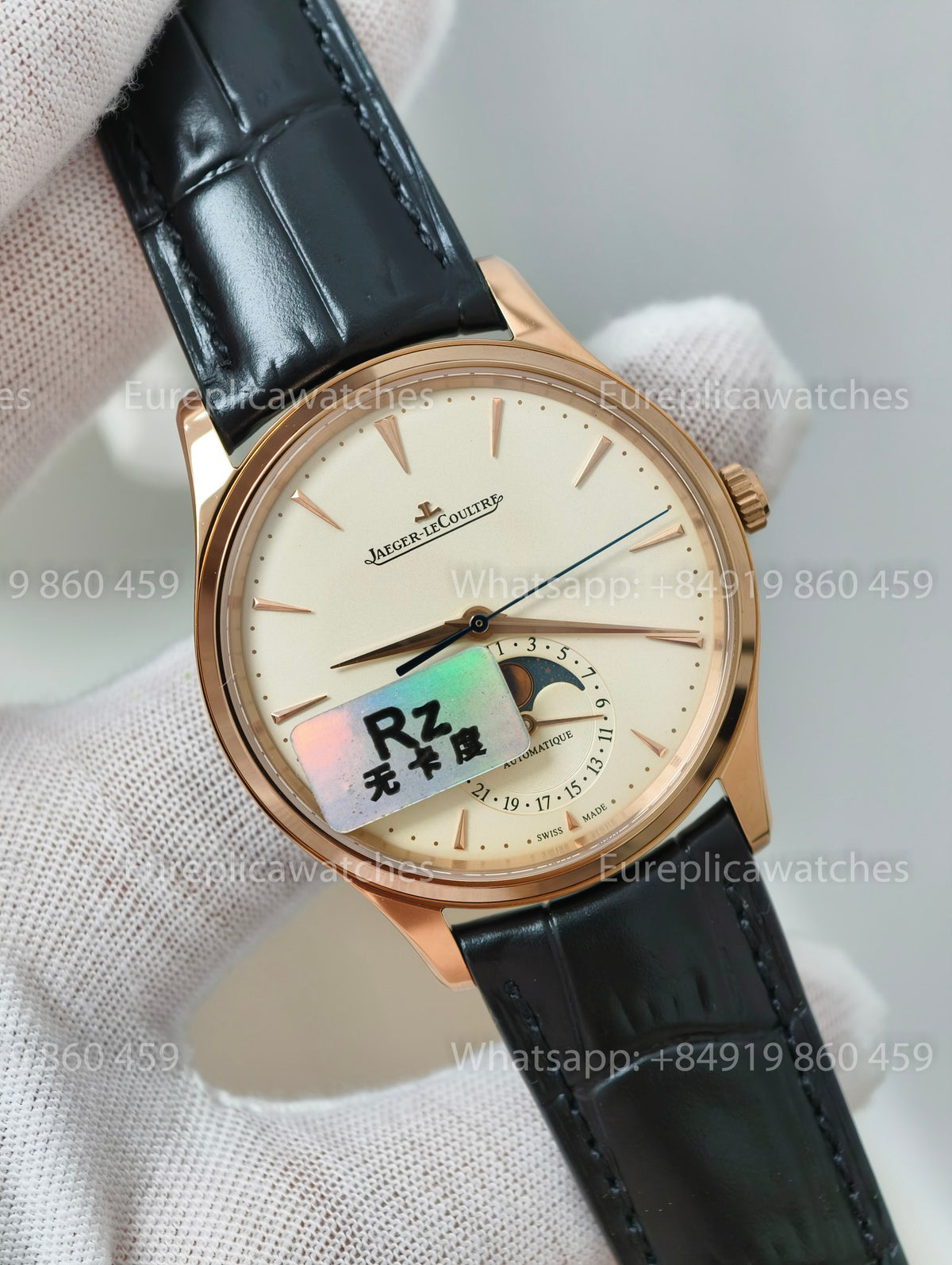 RZ Factory Jaeger LeCoultre Master Ultra Thin Moon 39 Q1362501 True 3D Moonphase Cal. 925 Free-Sprung