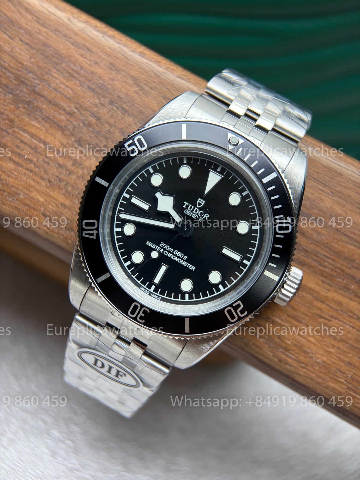 DiF Factory Tudor Black Bay 41 Monochrome – Black Bezel