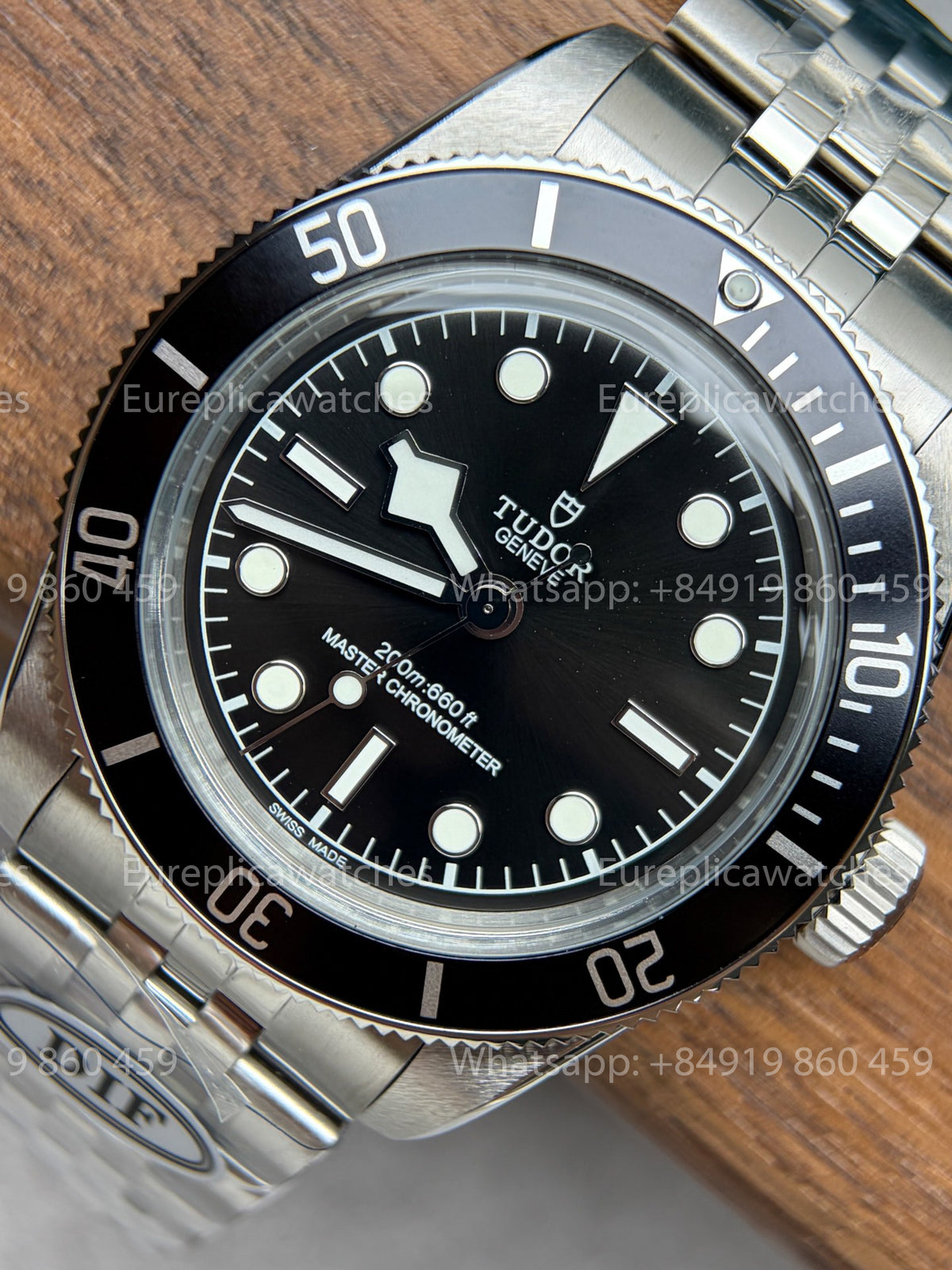 DiF Factory Tudor Black Bay 41 Monochrome – Black Bezel