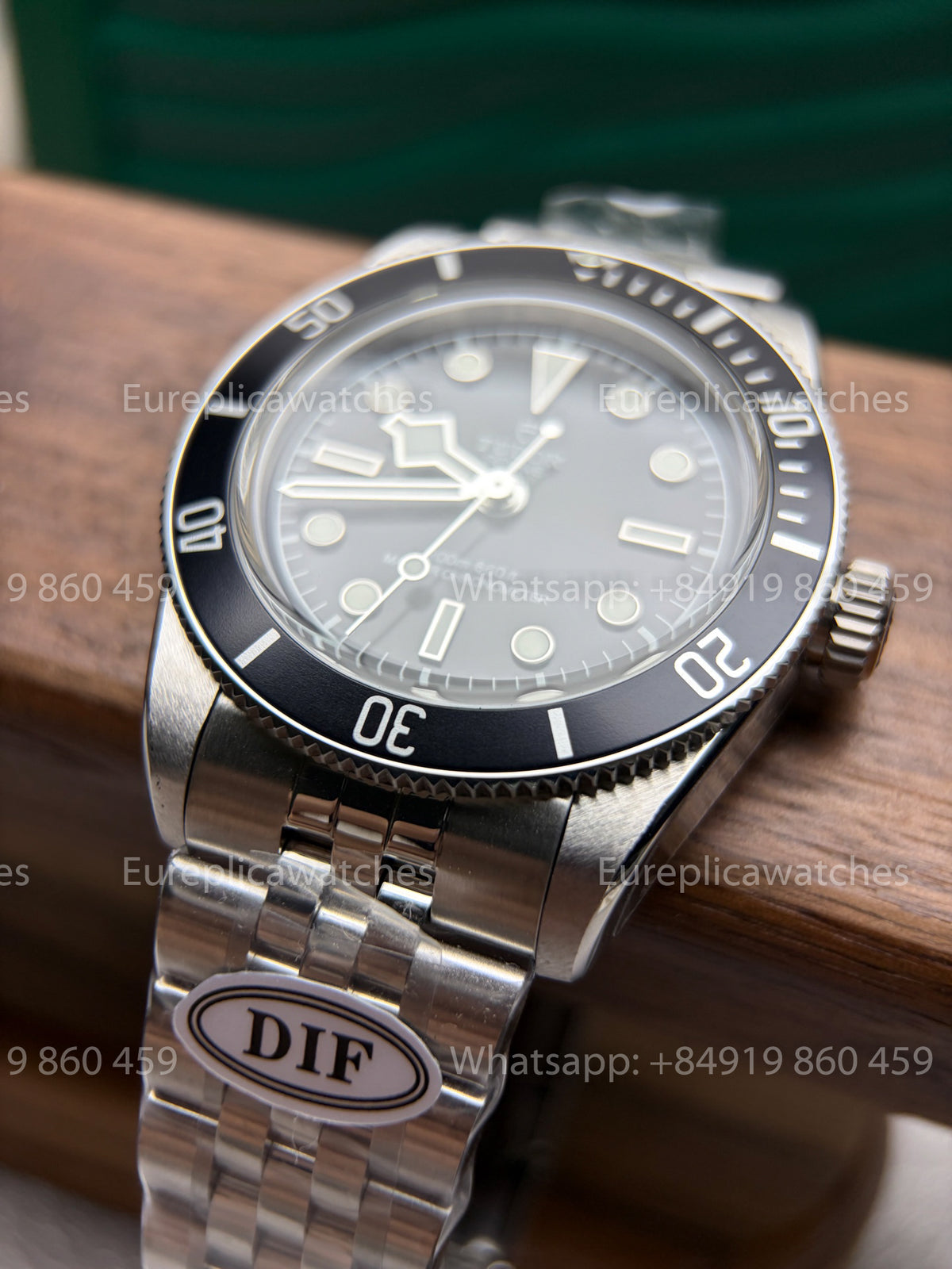 DiF Factory Tudor Black Bay 41 Monochrome – Black Bezel