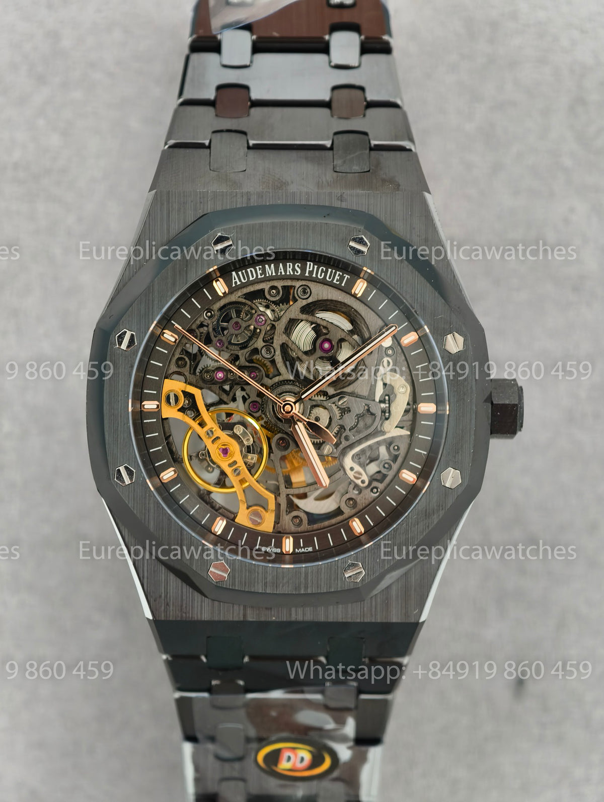 DDF Factory Audemars Piguet Royal Oak Double Balance Wheel Openworked 15416CE – Full Black Ceramic