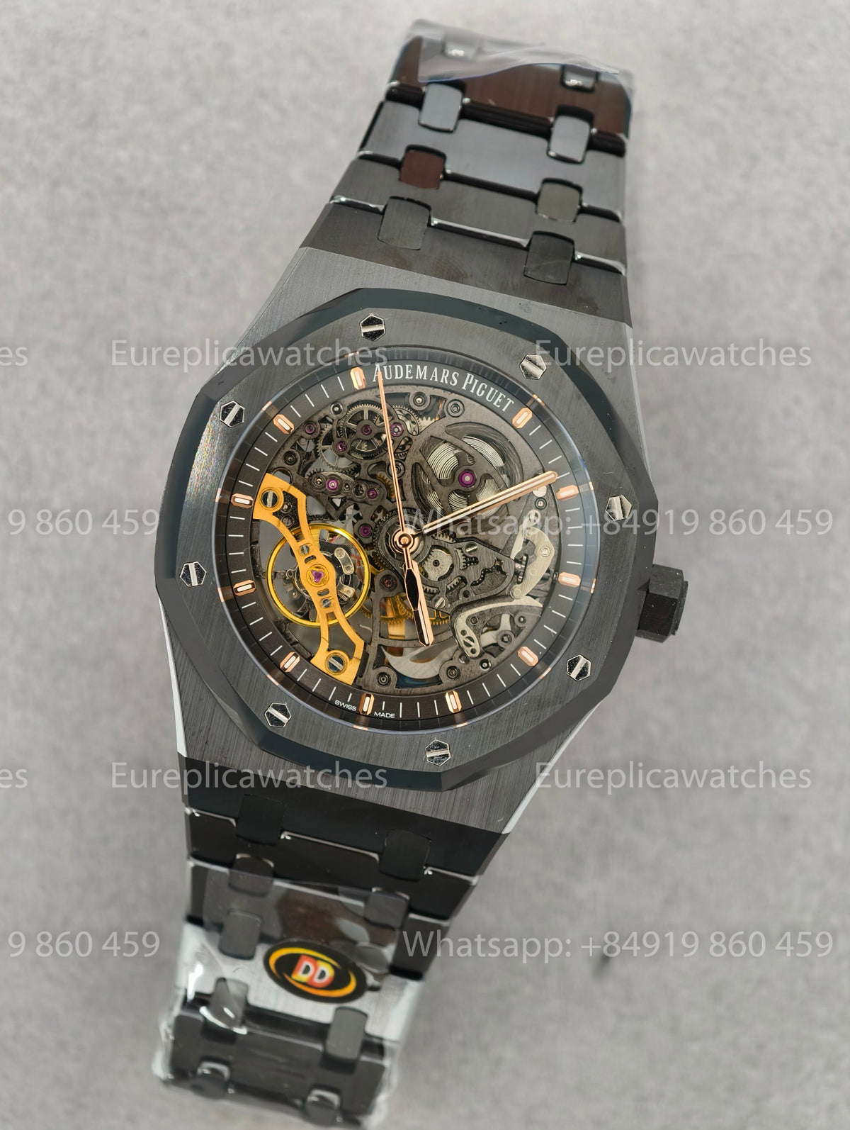 DDF Factory Audemars Piguet Royal Oak Double Balance Wheel Openworked 15416CE – Full Black Ceramic