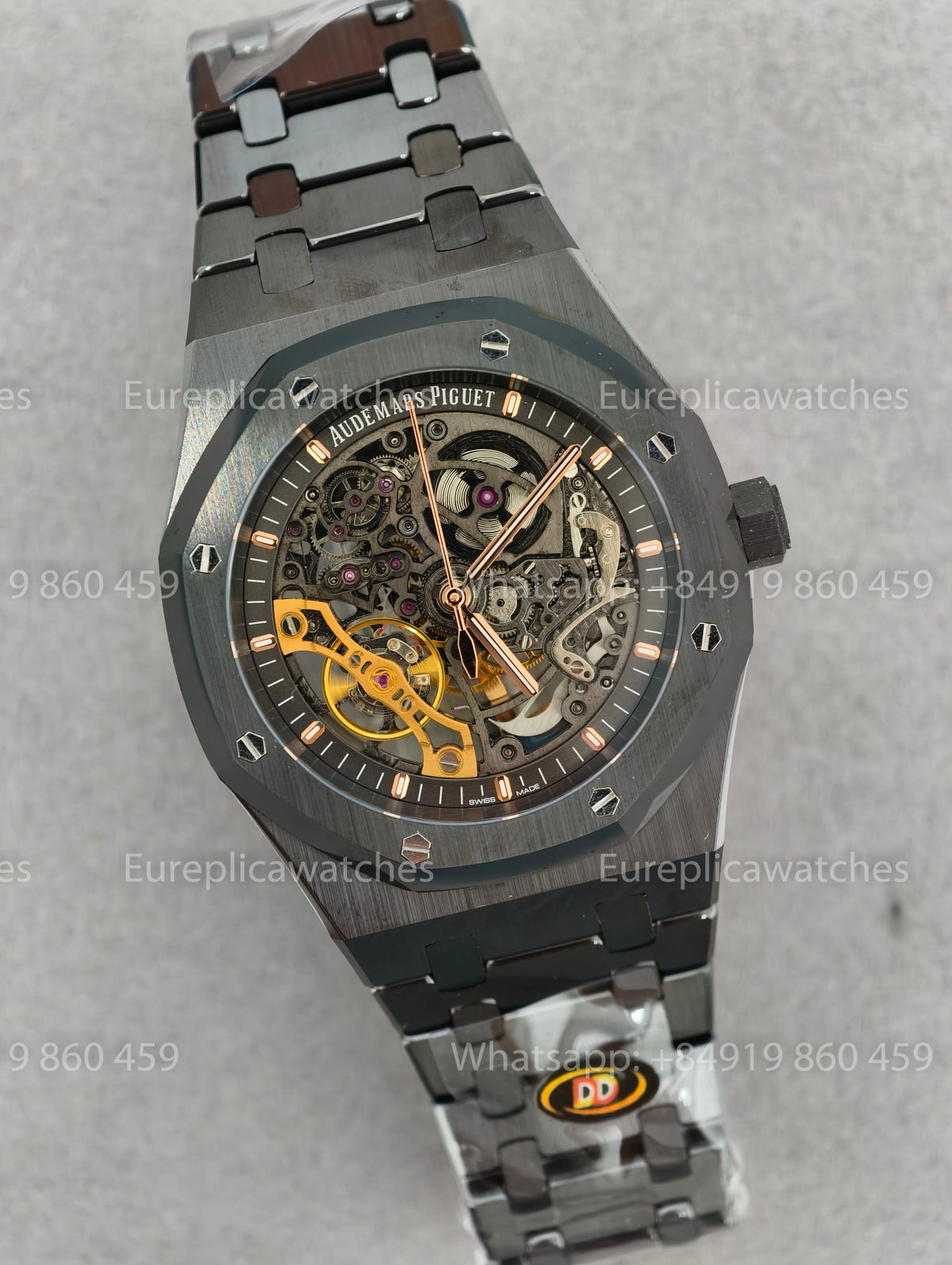 DDF Factory Audemars Piguet Royal Oak Double Balance Wheel Openworked 15416CE – Full Black Ceramic