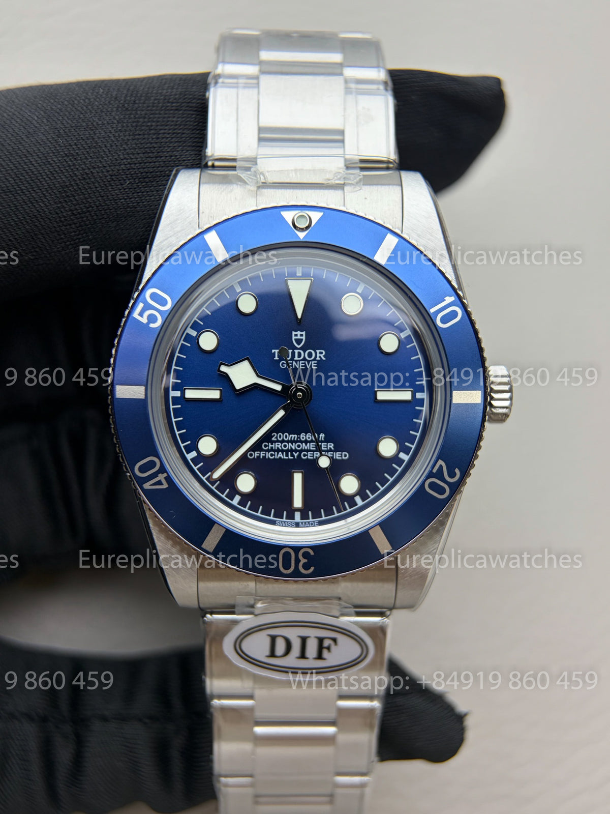 DiF Factory Tudor Black Bay 54 Blue 37mm – Dandong 2824 Oyster strap