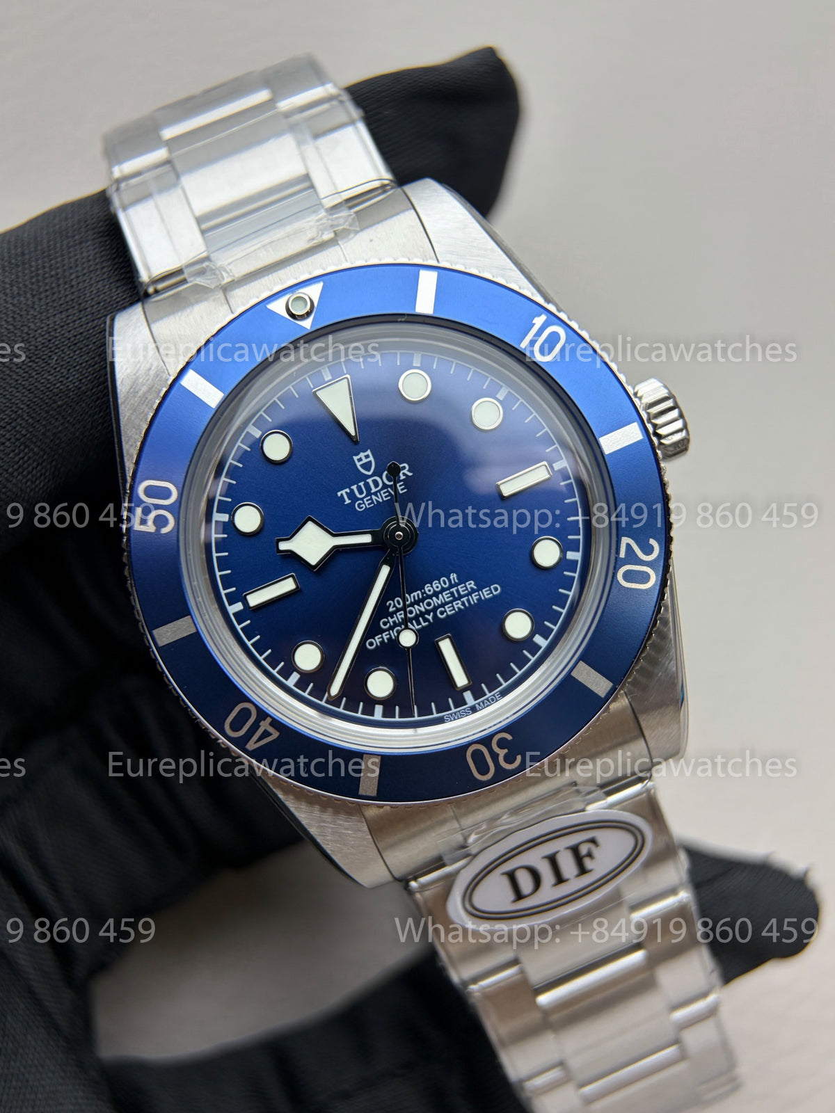 DiF Factory Tudor Black Bay 54 Blue 37mm – Dandong 2824 Oyster strap