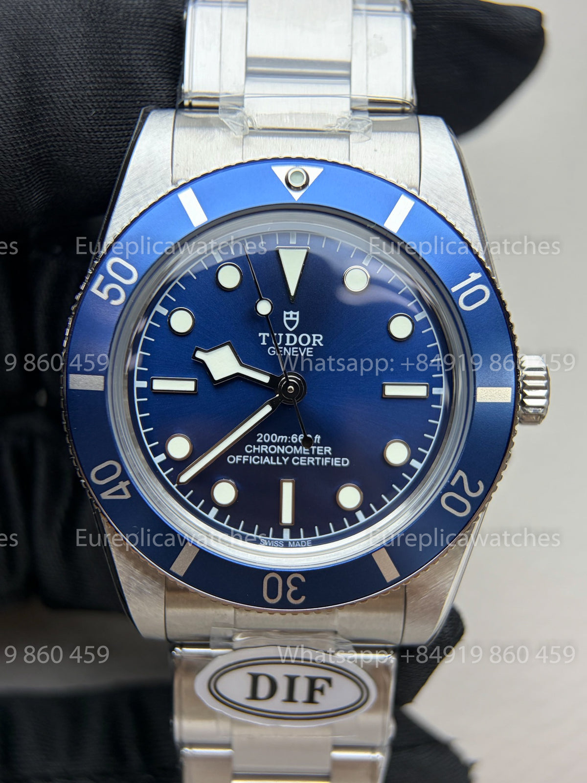 DiF Factory Tudor Black Bay 54 Blue 37mm – Dandong 2824 Oyster strap
