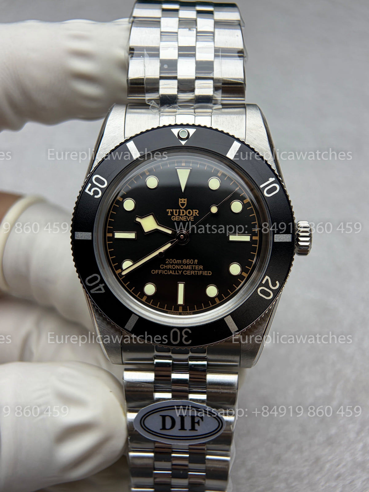 DiF Factory V2 Tudor Black Bay 54 37mm “Black Shield”