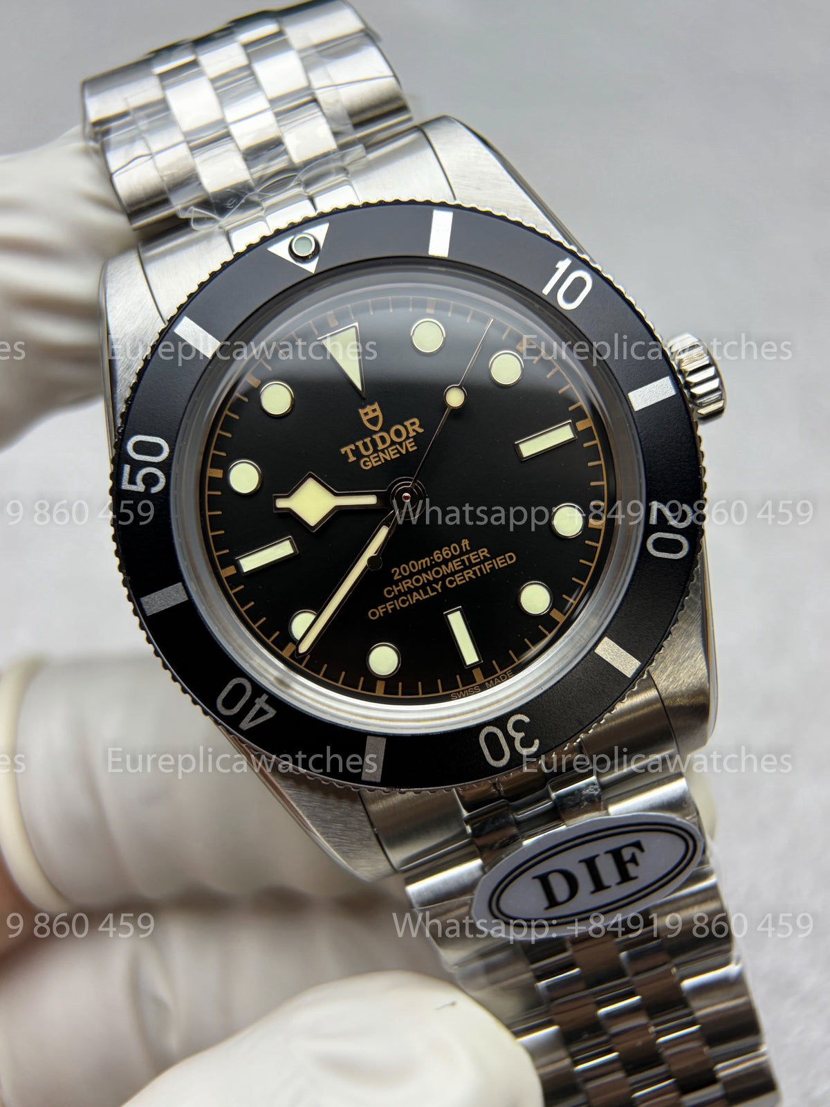DiF Factory V2 Tudor Black Bay 54 37mm “Black Shield”