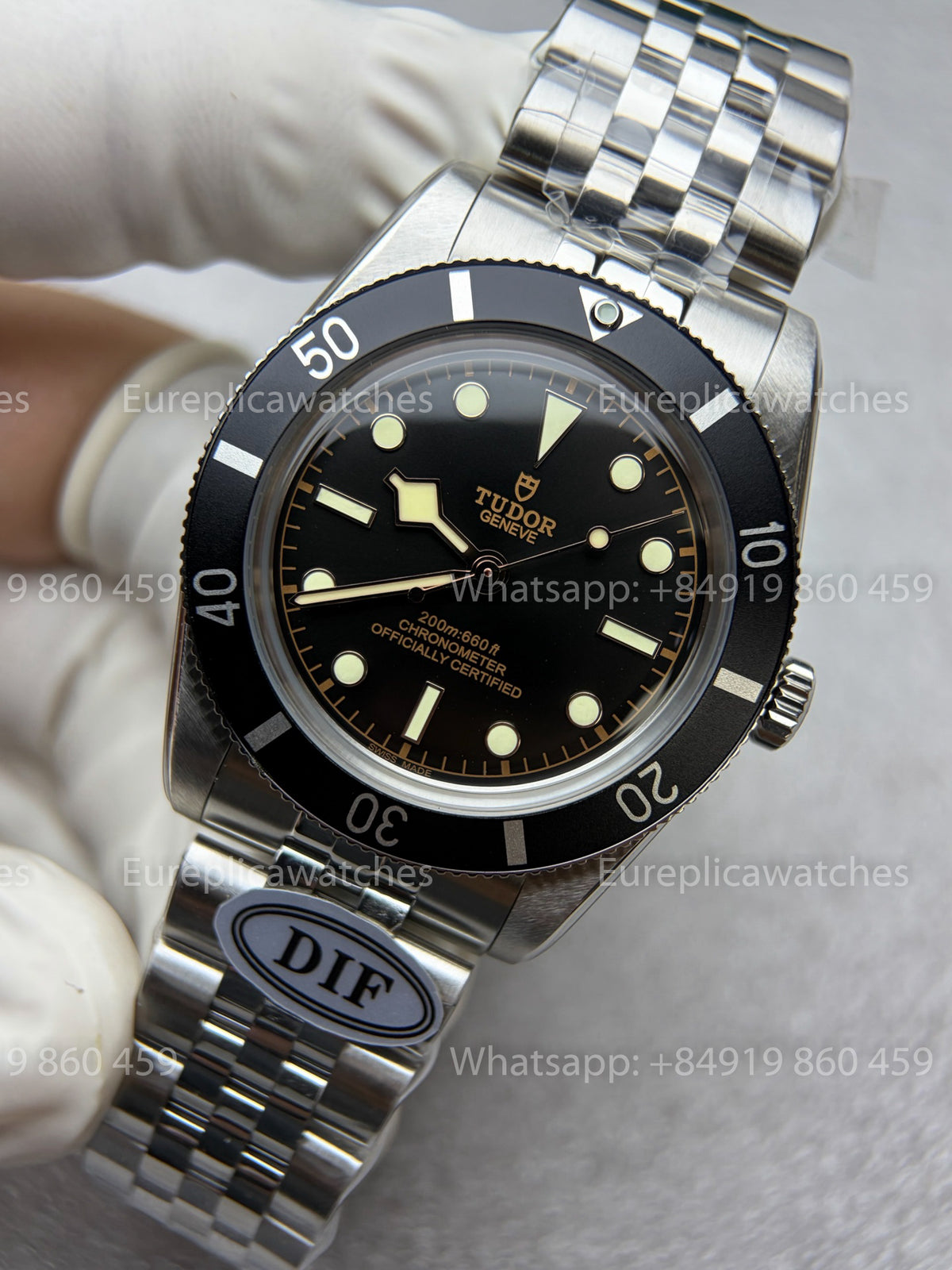 DiF Factory V2 Tudor Black Bay 54 37mm “Black Shield”