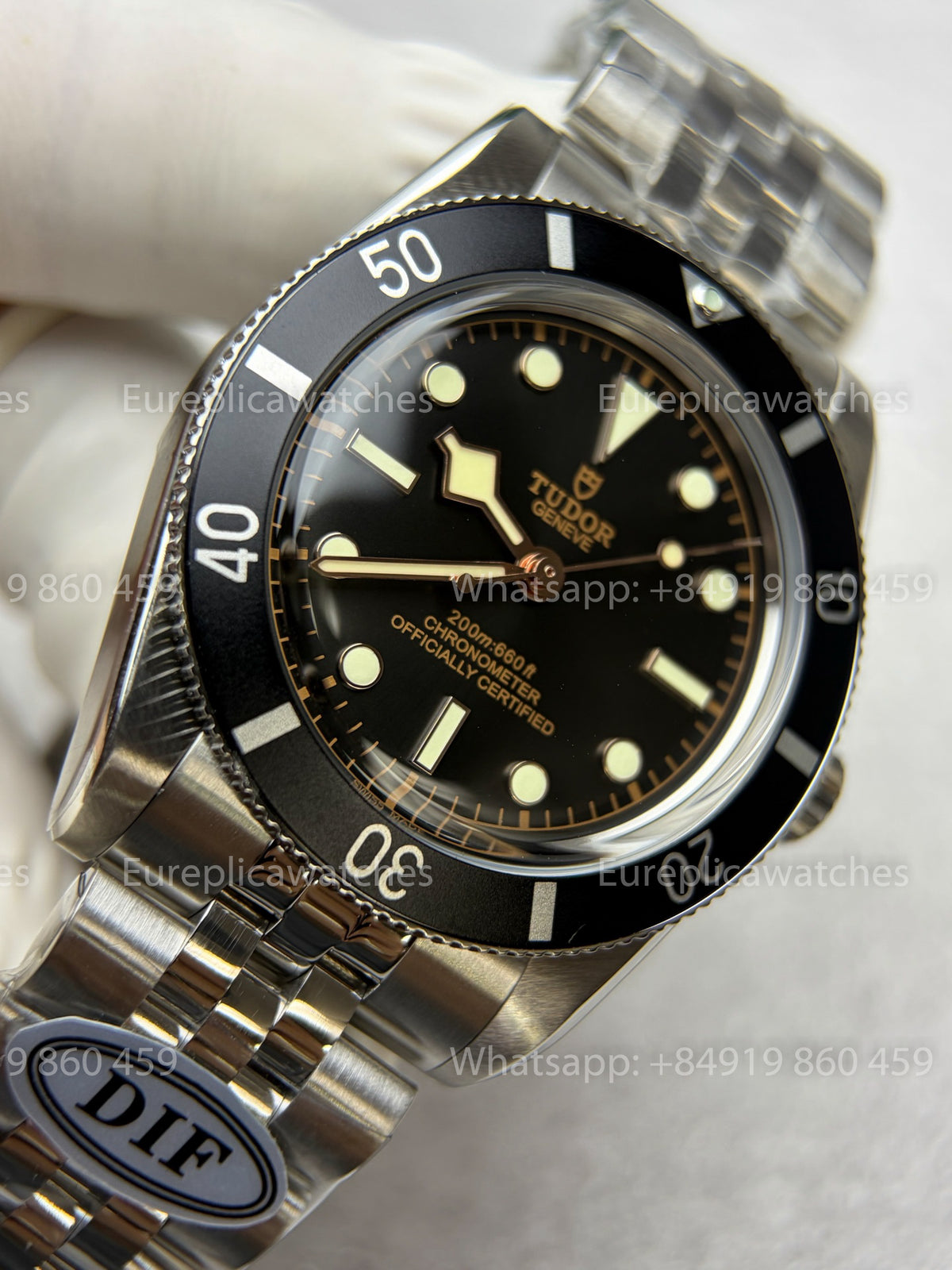 DiF Factory V2 Tudor Black Bay 54 37mm “Black Shield”