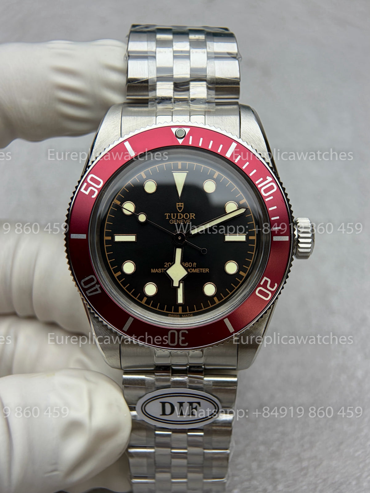 DiF Factory V2 Tudor Black Bay 54 37mm “Burgundy” Jubilee strap