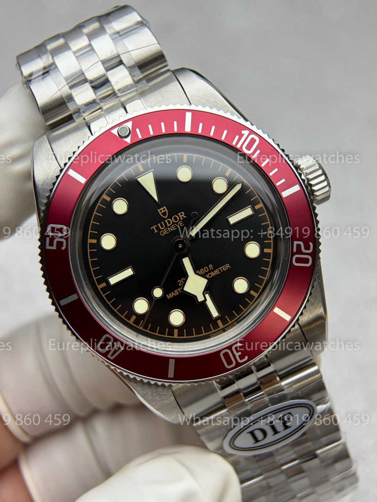DiF Factory V2 Tudor Black Bay 54 37mm “Burgundy” Jubilee strap