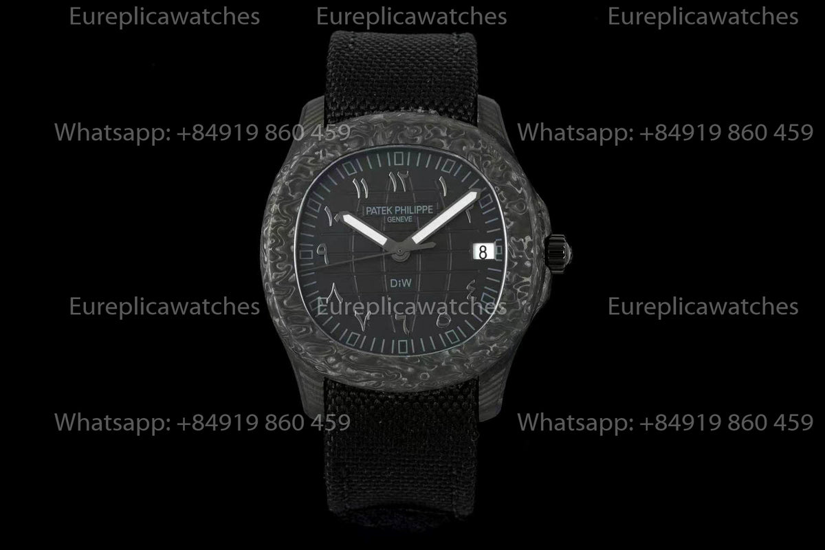 DiW Patek Philippe Aquanaut 5167 – Forged Two-Tone Quartz Carbon Fiber Case