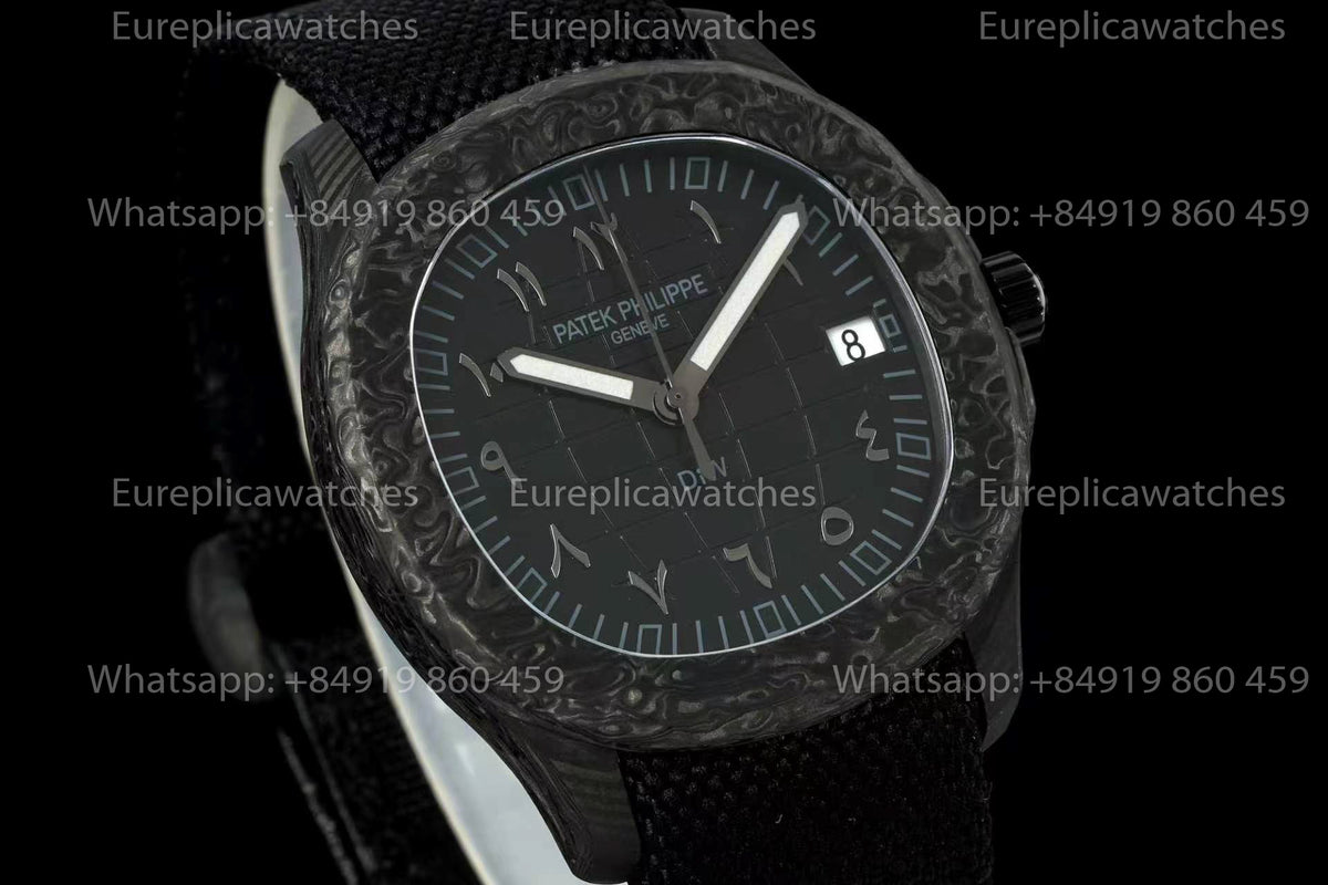 DiW Patek Philippe Aquanaut 5167 – Forged Two-Tone Quartz Carbon Fiber Case