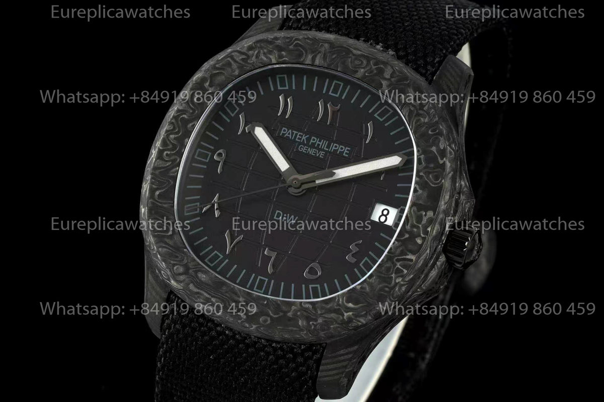 DiW Patek Philippe Aquanaut 5167 – Forged Two-Tone Quartz Carbon Fiber Case