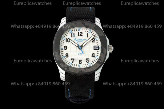 DiW Patek Philippe Aquanaut 5167 – White Dial Carbon Fiber Case