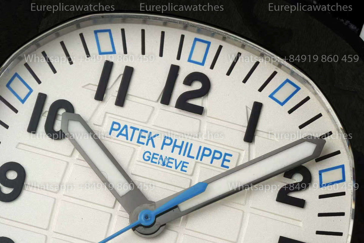 DiW Patek Philippe Aquanaut 5167 – White Dial Carbon Fiber Case