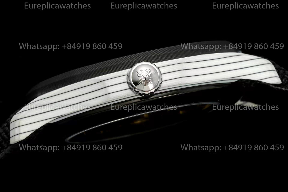 DiW Patek Philippe Aquanaut 5167 – White Dial Carbon Fiber Case