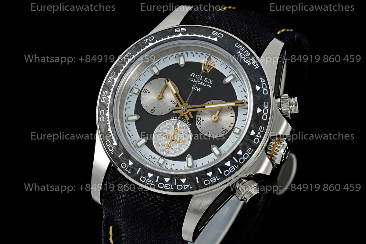 DIW Carbon Rolex Daytona “Exceptional-1” – Carbon Fiber Custom Edition Black Strap