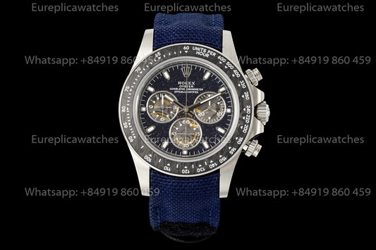 DIW Rolex Daytona Blue Kyanite Carbon Edition – Natural Blue Kyanite Dial