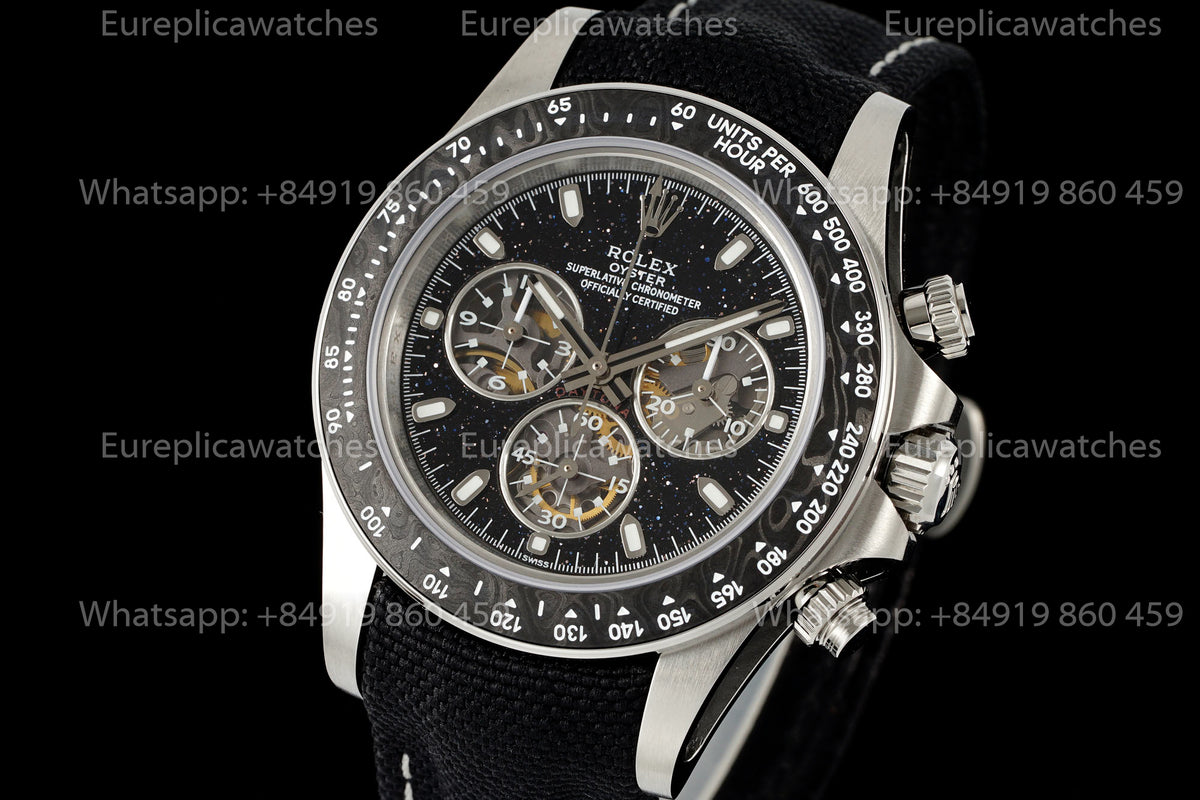 DIW Rolex Daytona Blue Kyanite Carbon Edition – Natural Black Kyanite Dial