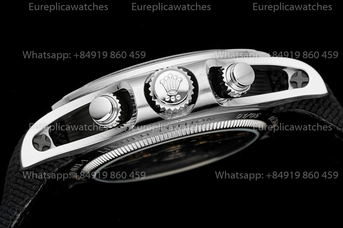 DIW Rolex Daytona Blue Kyanite Carbon Edition – Natural Black Kyanite Dial