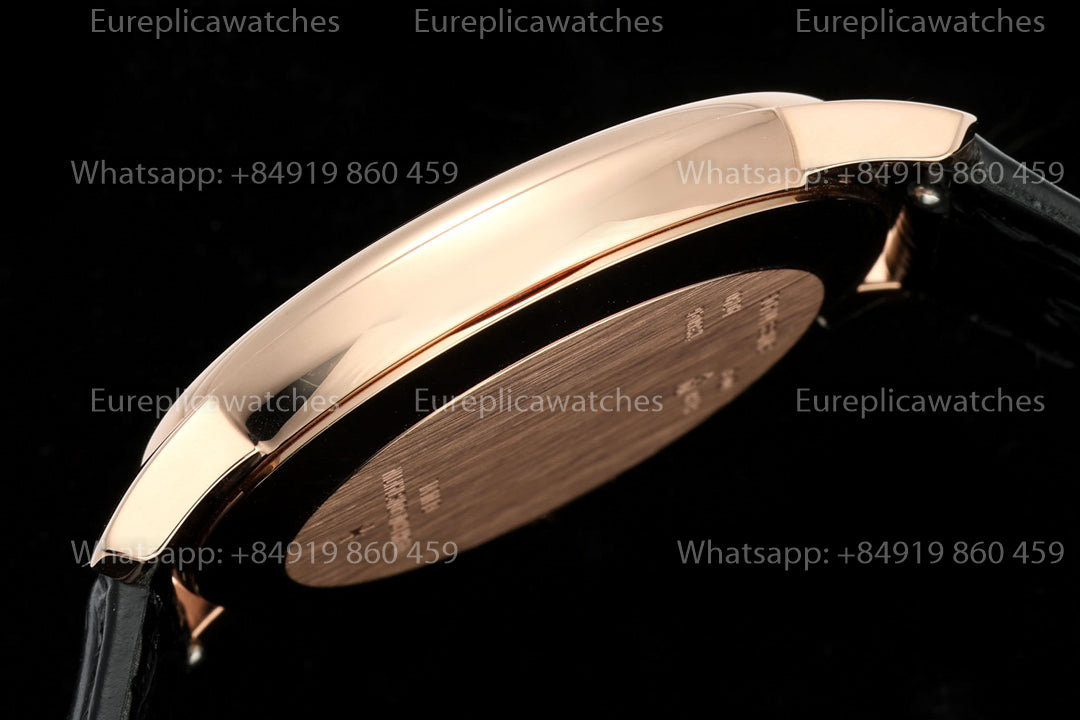 KZ Factory Vacheron Constantin traditionnelle 81180 Black Dial and rose gold case dress watch