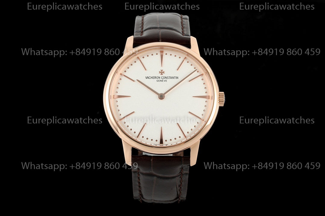 KZ Factory Vacheron Constantin traditionnelle 81180 White Dial and rose gold case dress watch