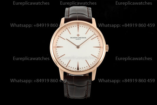 KZ Factory Vacheron Constantin traditionnelle 81180 White Dial and rose gold case dress watch