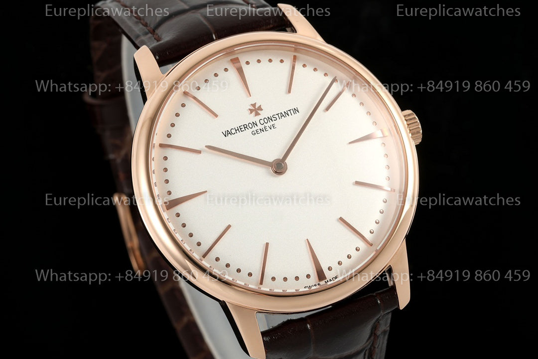 KZ Factory Vacheron Constantin traditionnelle 81180 White Dial and rose gold case dress watch