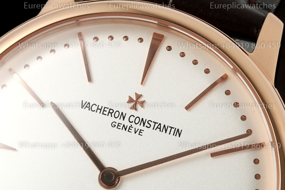 KZ Factory Vacheron Constantin traditionnelle 81180 White Dial and rose gold case dress watch