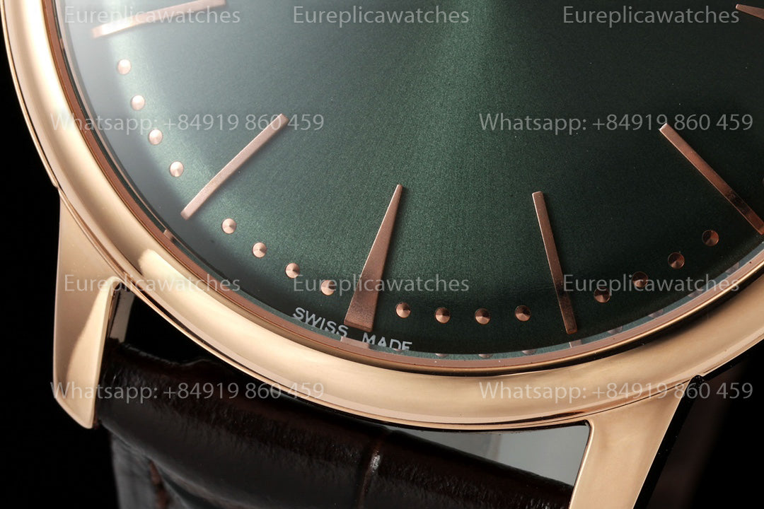 KZ Factory Vacheron Constantin traditionnelle 81180 Green Dial and rose gold case dress watch