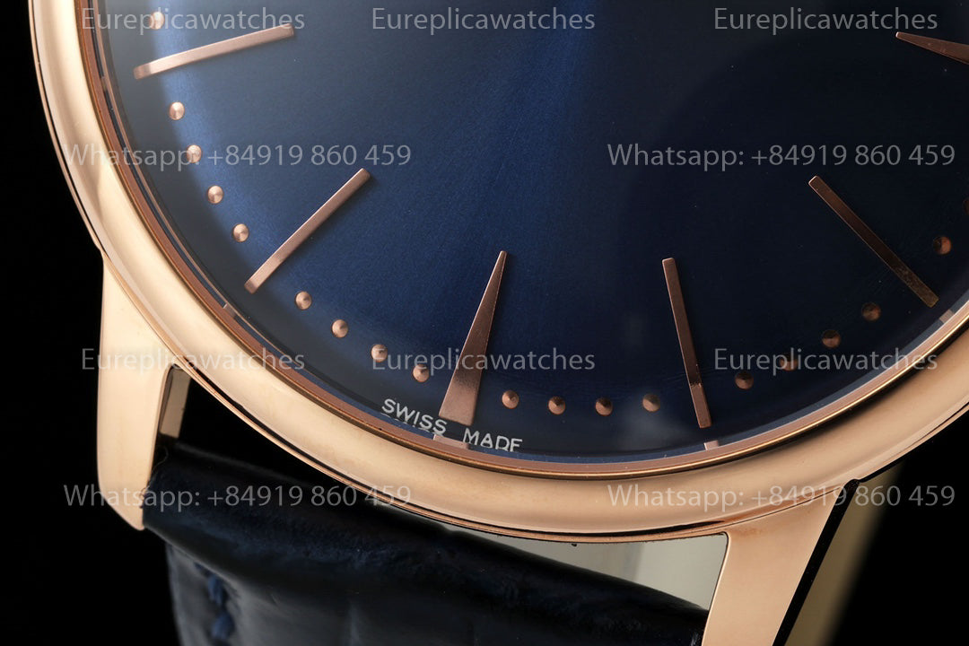 KZ Factory Vacheron Constantin traditionnelle 81180 Blue Dial and rose gold case dress watch