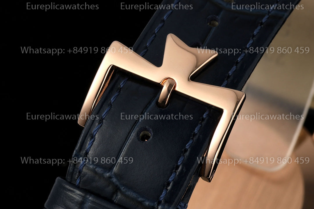 KZ Factory Vacheron Constantin traditionnelle 81180 Blue Dial and rose gold case dress watch
