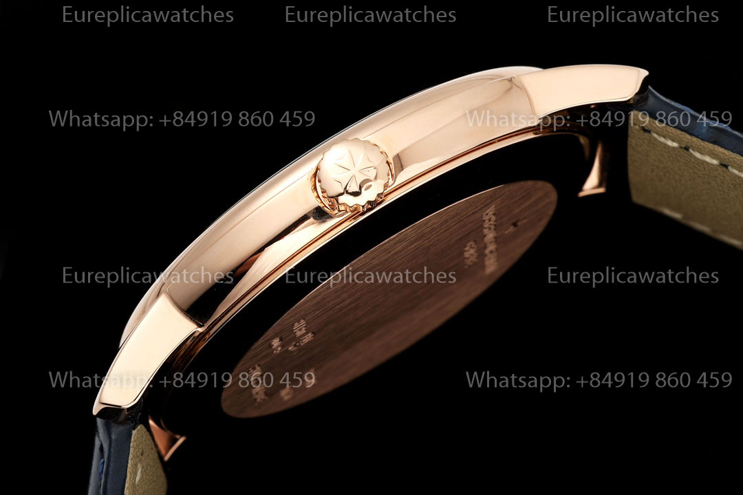 KZ Factory Vacheron Constantin traditionnelle 81180 Blue Dial and rose gold case dress watch