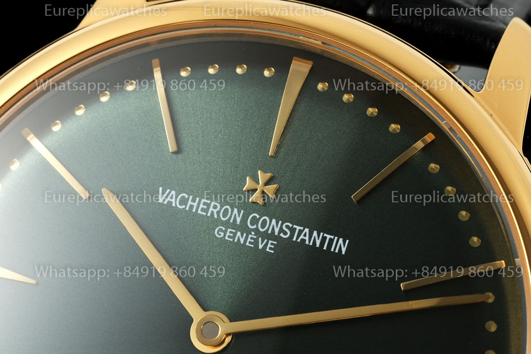 KZ Factory Vacheron Constantin traditionnelle 81180 Green Dial and Yellow Gold Case