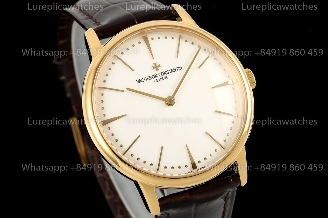 KZ Factory Vacheron Constantin traditionnelle 81180 White Dial and Yellow Gold Case