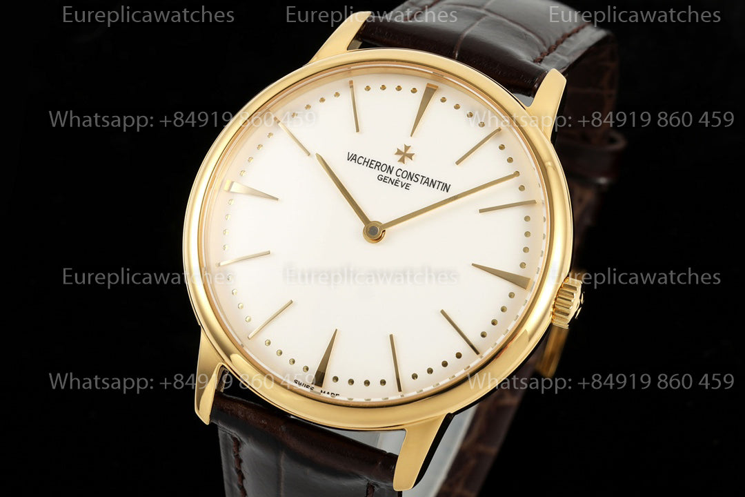 KZ Factory Vacheron Constantin traditionnelle 81180 White Dial and Yellow Gold Case