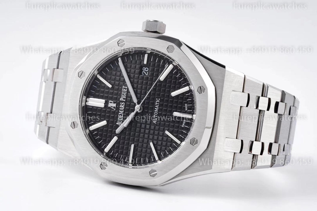 ZF Factory Audemars Piguet Royal Oak 15400 V2 Black Dial – 9.8mm Ultra-Thin